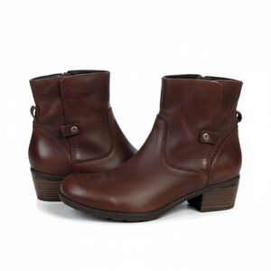 Wolky Idalia Women’s Leather Ankle Boots Size 9 (40) Missing Ankle Straps